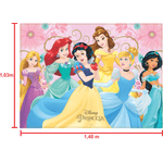 Painel Retangular TNT Decoração Disney Princesas Modelo 2 - 1 Un