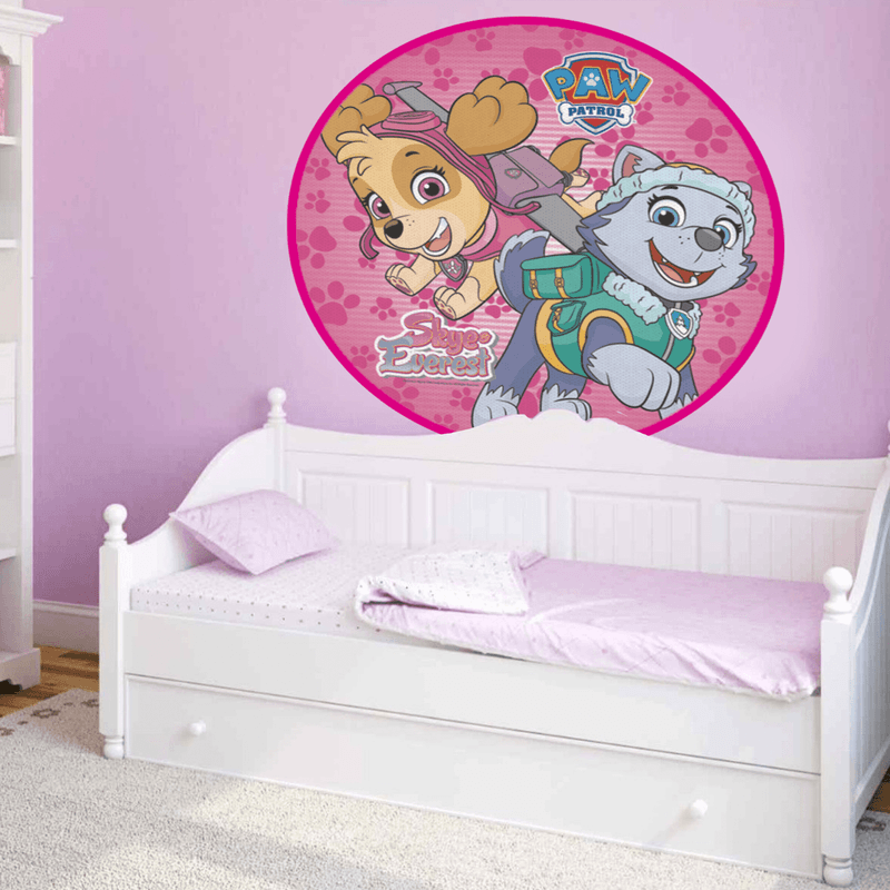 Painel Redondo TNT Decoração Patrulha Canina Skye 1,01m - 1 Un