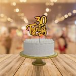 Topo de Bolo Decorativo 3D para Festa Trintei - 1 Un