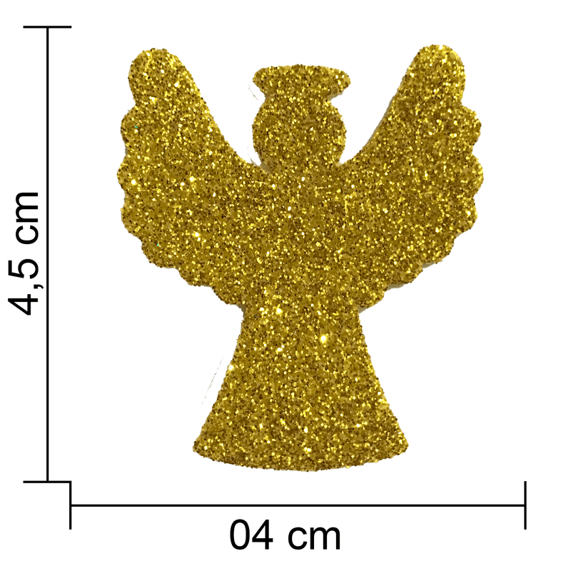 Aplique Glitter para Decoração Anjo - 5 Un