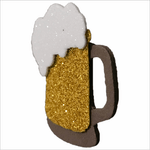 Aplique Glitter para Decoração Caneca de Chopp - 5 Un