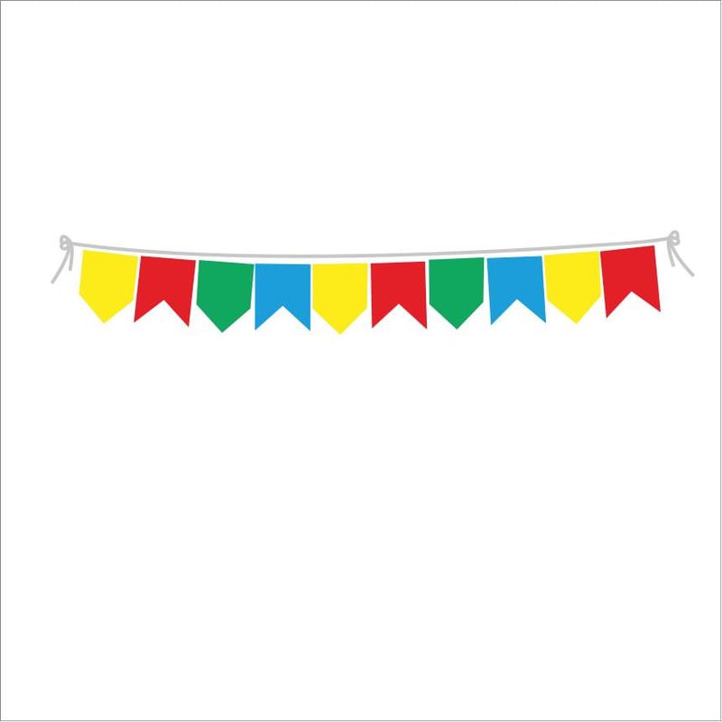 Faixa Decorativa para Festa Junina Bandeirinhas 10 metros x 46cm - 1 Un