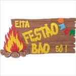 Painel Relevo para Decoração Junino Eita Festao Bao - 1 Un