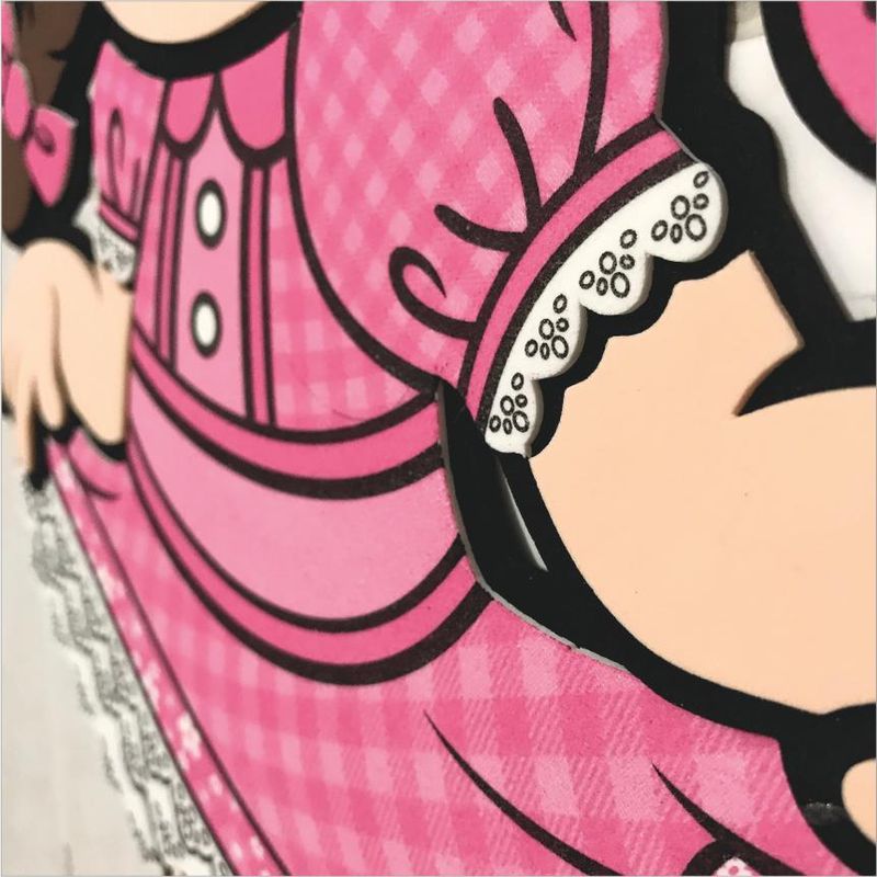 Painel Relevo para Decoração Junino Menina Caipira Morena - 1 Un