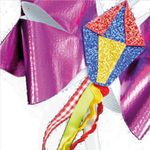 Adereço Divertido Festa Junina Tiara Laço com Balão e Fitas - 1 Un