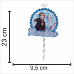 Topo de Bolo Decorativo 3D para Festa Frozen 2 - 1 Un