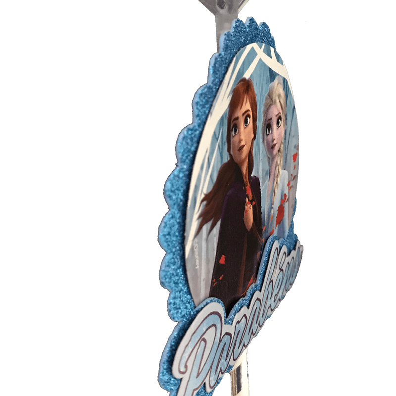 Topo de Bolo Decorativo 3D para Festa Frozen 2 - 1 Un