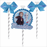 Topo de Bolo Decorativo 3D para Festa Frozen 2 - 1 Un