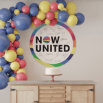 Painel Sublimado Redondo Instantâneo Now United 1,01m - 1 Un