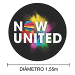 Painel Sublimado Redondo Instantâneo Now United 1,55m - 1 Un