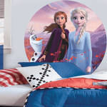 Painel Sublimado Redondo Montagem Instantânea Frozen 2 1,55m - 1 Un