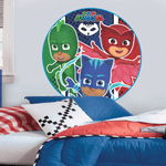 Painel Redondo de TNT para Decoração Festa PJ Masks 1,01m - 1 Un