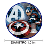 Painel RD TNT Decoração Vingadores Capitão América 1,01m - 1 Un