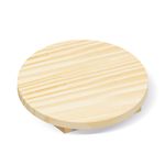 Bandejinha Elevação Redonda 15x15 cm Pinus