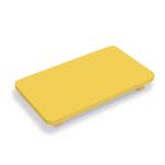Bandejinha Elevação Retângular 9,5x17x1,6 cm Amarelo