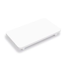 Bandejinha Elevação Retângular 9,5x17x1,6 cm Branco