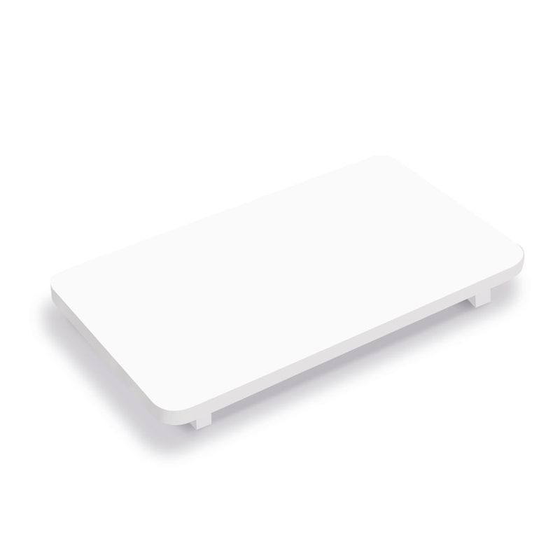 Bandejinha Elevação Retângular 9,5x17x1,6 cm Branco