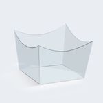 Forminha para Doce Cachepot Transparente - 24 Un