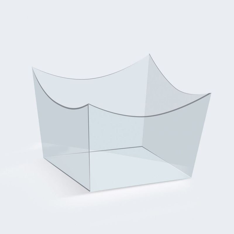 Forminha para Doce Cachepot Transparente - 24 Un