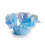 Forminha para Doce Roses sem Folhas Nacarada Azul - 40 Un