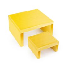 Suporte Elevação Quadrado M Amarelo - 2 Un