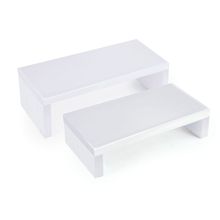 Suporte Elevação Retangular M Branco - 2 Un