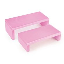 Suporte Elevação Retangular M Rosa - 2 Un