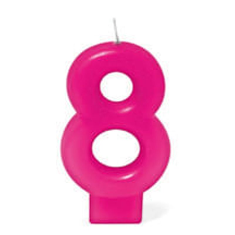 Vela Rosa Número 8