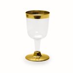 Linha Premium Taça Vinho Ouro 170ml - 6 Un