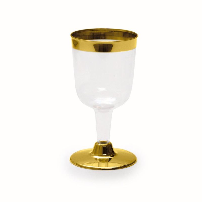 Linha Premium Taça Vinho Ouro 170ml - 6 Un