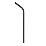 Canudo de Papel Sanfonado Preto 20 cm - 20 Un