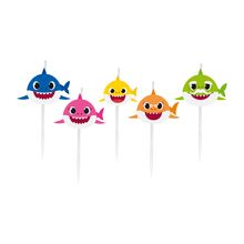 Velas 2D Baby Shark - 5 Un