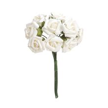 Bouquet de Flores Decorativas Branca 2 cm - 2 Un