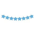 Faixa Decorativa Estrela 3D Azul Claro 3,60m