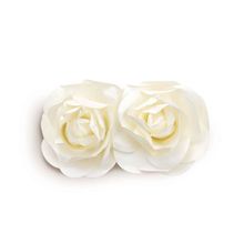 Flores de Papel Decorativas Branca 10 cm - 2 Un