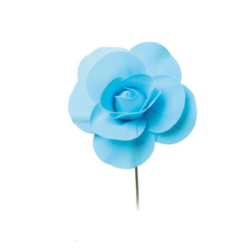 Flores Decorativas para Painel Azul 15 cm