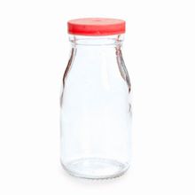 Garrafinha de Leite Tampa COM FURO Vermelha 200ml - 1 Un