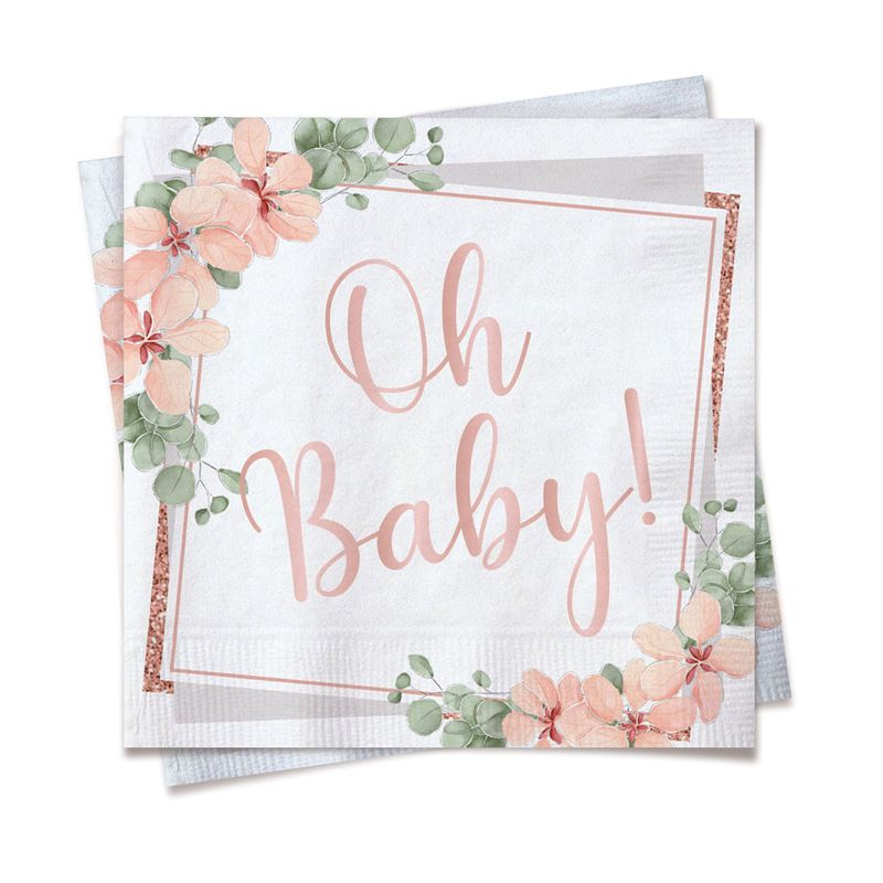 Guardanapo Oh Baby Girl 24,5x24,5 - 20 Folhas