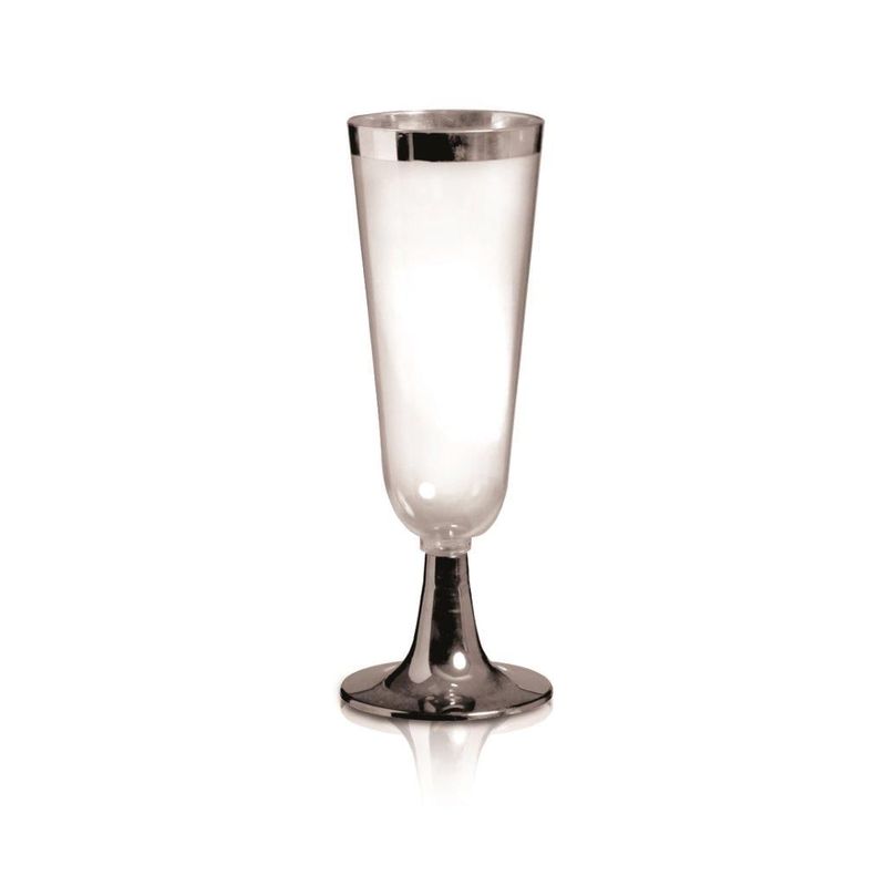 Linha Premium Taça Champagne Transparente 120ml - 6 Un