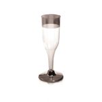 Linha Premium Taça Champagne Transparente 156ml - 6 Un