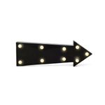 Lousinha de Led Seta Preto 29x3x10