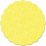 Fundo para Bandeja Renda Francesa Amarelo 7 cm - 100 Un