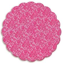 Fundo para Bandeja Renda Francesa Pink 7 cm - 100 Un