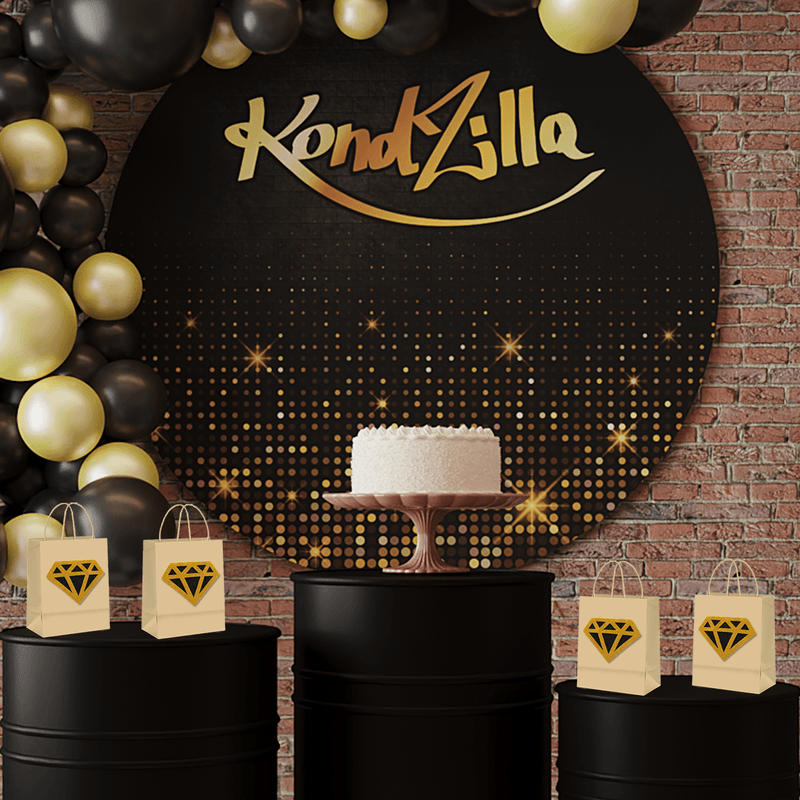 Aplique Glitter para Decoração Konzilla Diamante Grande em EVA - 5 Un