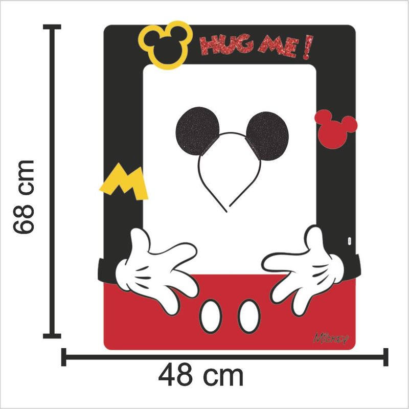 Moldura para Fotos Festa Decoração Mickey em EVA - 1 Un