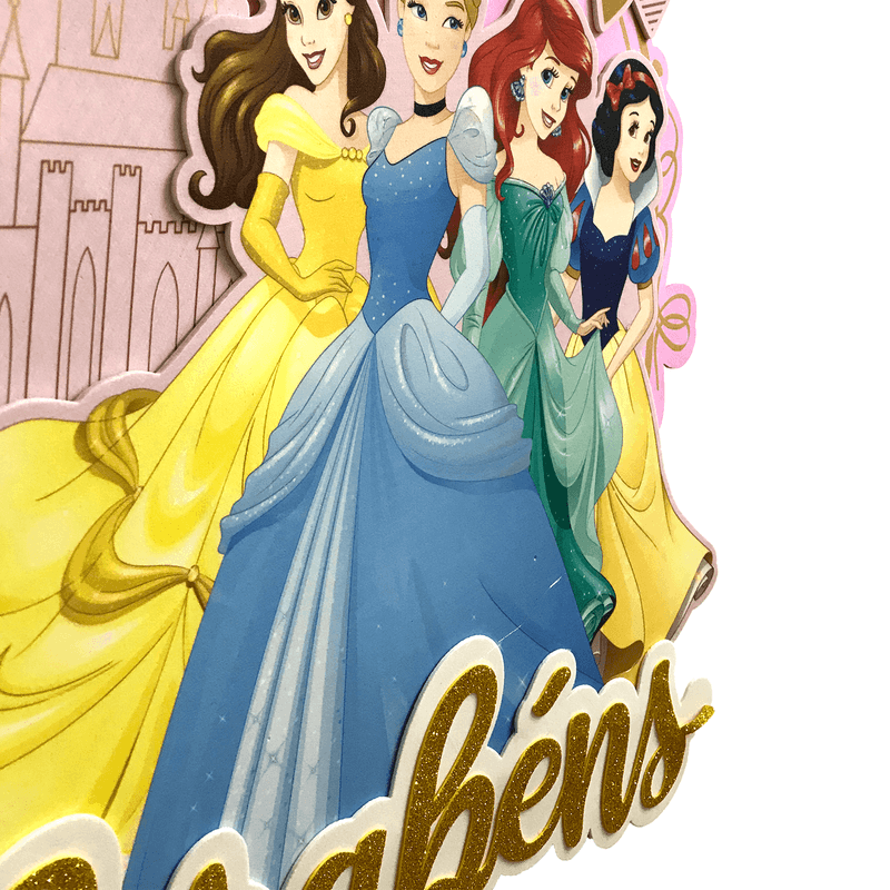 Painel Parabéns para Decoração Festa Princesas em EVA - 1 Un