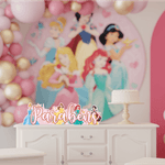 Decoração para Festa Enfeite Impresso Parabéns Princesas em EVA - 1 Un