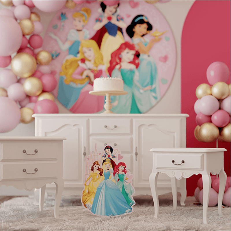 Kit Bola de Natal - Princesas Disney -8cm- Natal Disney - 4 un - Rizzo -  Rizzo Embalagens