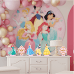 Kit Enfeite Impresso para Festa Decoração Princesas em EVA - 1 Un