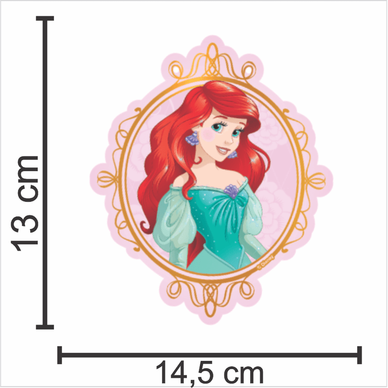 Kit Bola de Natal - Princesas Disney -8cm- Natal Disney - 4 un - Rizzo -  Rizzo Embalagens